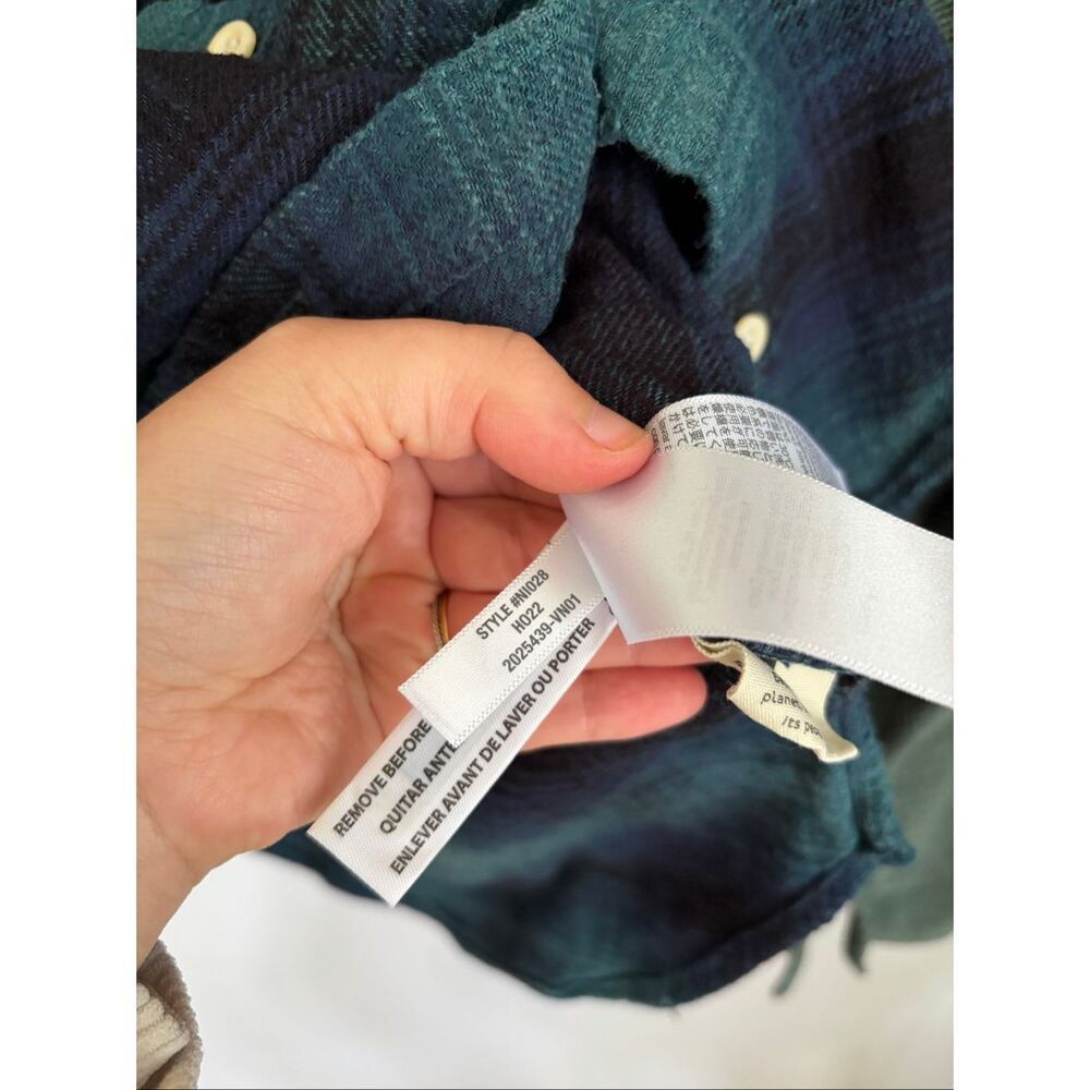 Madewell Ex Boyfriend Plaid Flannel Button Up Shirt Bundle 2 Cotton Size XS - Picture 5 of 9